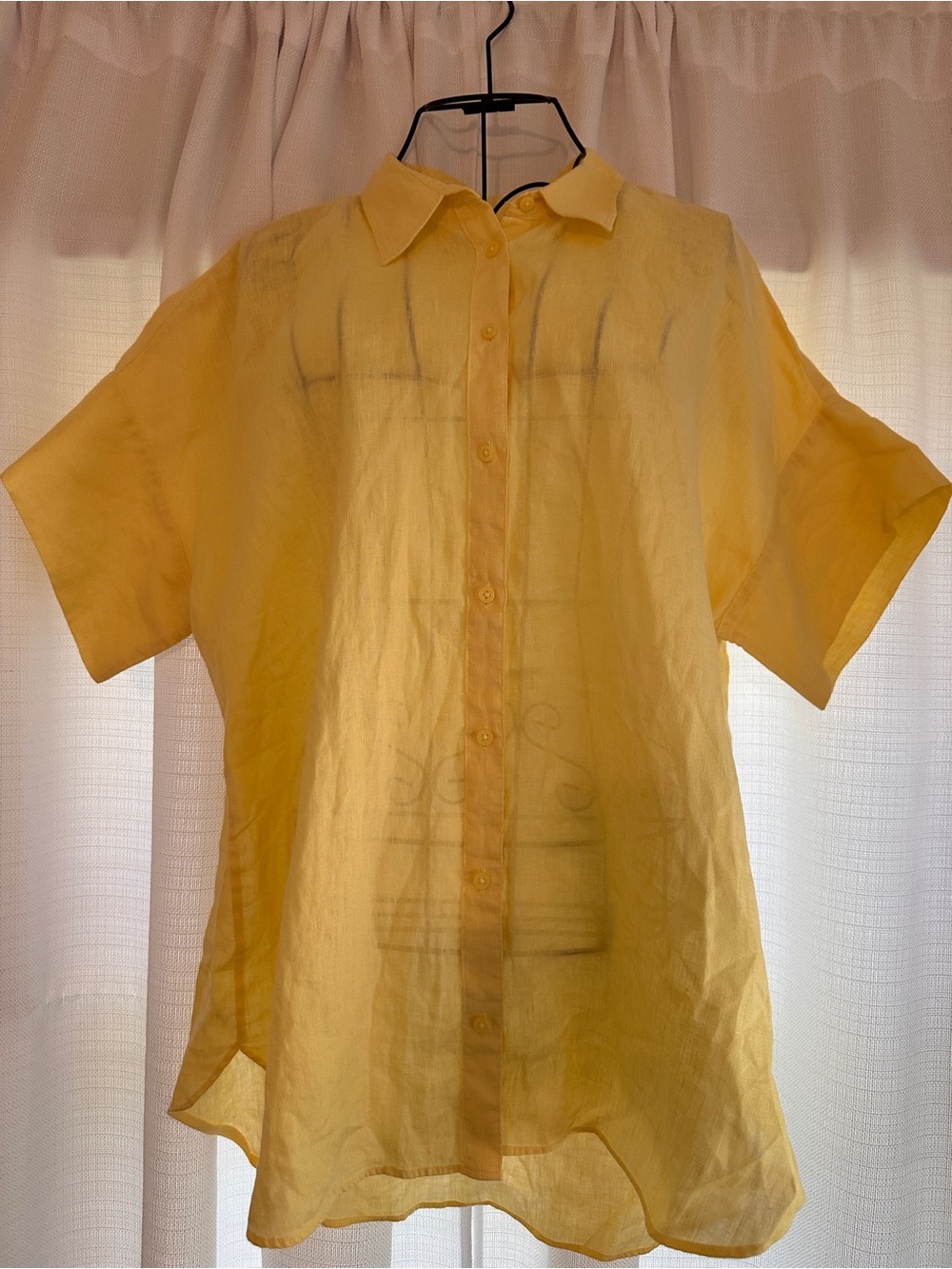 Ralph Lauren Sunny Yellow Button-Down Linen Shirt